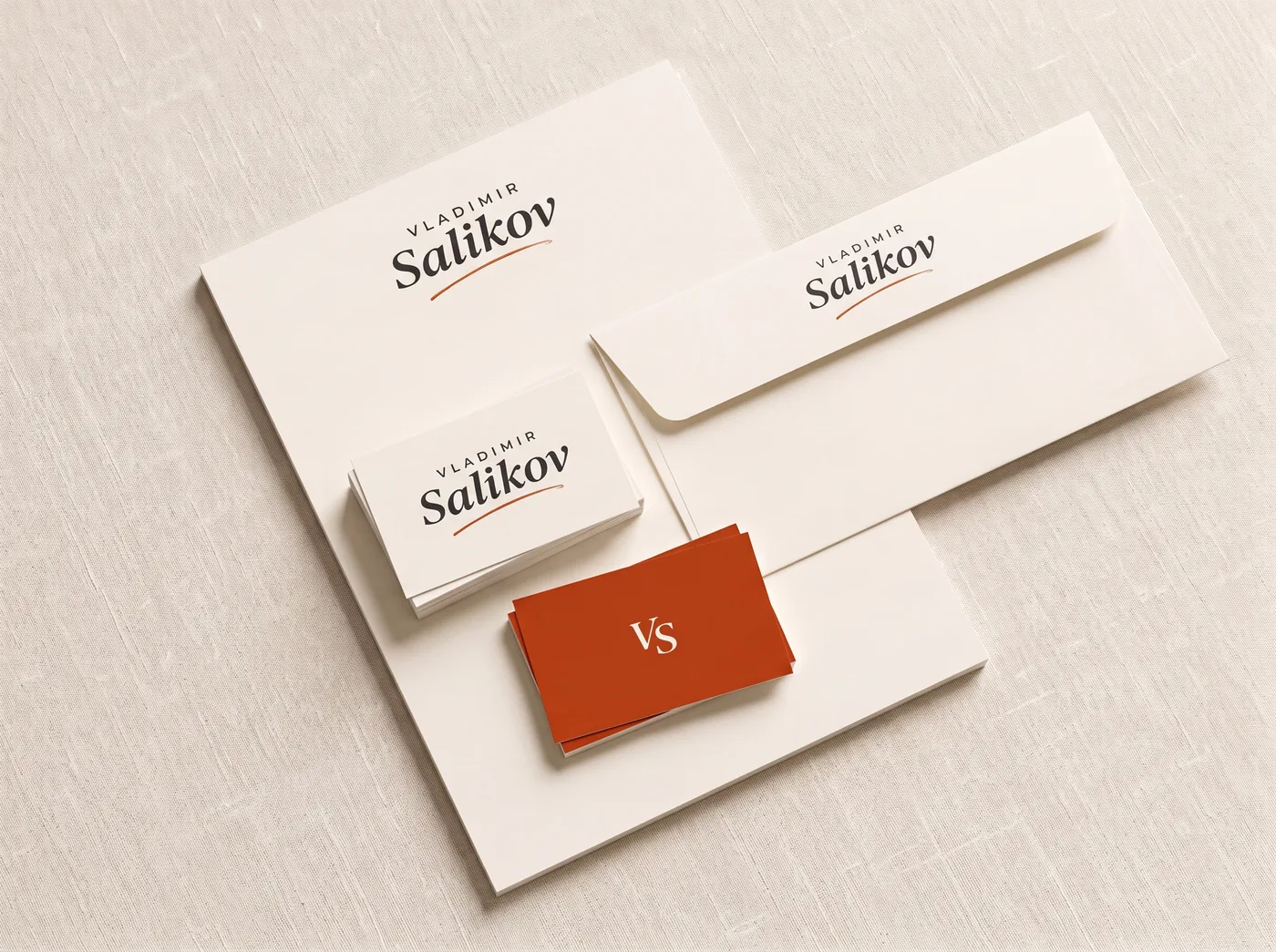 Business cards and letterhead: for meetings and official letters